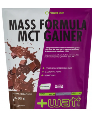 +Watt - Mass formula MCT 2 lbs (907 g)